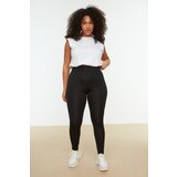 Trendyol Black Tulle Detailed Gathering Knitted Sport Leggings | ePonuda.com