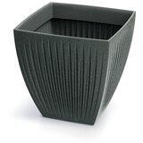 Microcer Saksija Latia kvadratna standard 30cm - granit intenziv 462GR | Eponuda.com