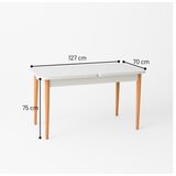 Hanah home trpezarijski set lina, crno-beli | Eponuda.com