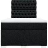  Krevet box spring s madracem crni 120 x 190 cm od tkanine | shoptok.hr