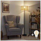  brilagi - led podna lampa ceria 1xE27/40W/230V ø 25 cm bambus/crna | Eponuda.com