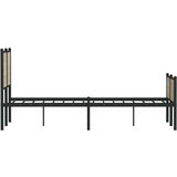 vidaXL Metalni okvir kreveta s uzglavljem i podnožjem 120 x 190 cm | shoptok.hr
