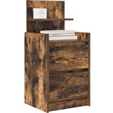 vidaXL Noćni ormarići s 2 ladice 2 kom dimljeni hrast 38x34x80 cm | shoptok.hr