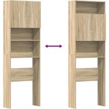 vidaXL Ormarić za perilicu rublja boja hrasta 64 x 24 x 190 cm drveni | shoptok.hr