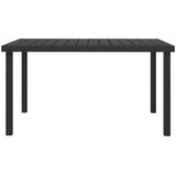  Vrtni stol crni 140 x 90 x 74 cm od aluminija i WPC-a - Crna 1 | shoptok.hr