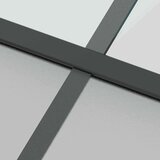  Klizna vrata s priborom 76 x 205 cm kaljeno staklo i aluminij | shoptok.hr