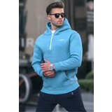 Madmext Sweatshirt - Blue - Regular fit Cene