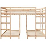  Trokatni krevet Smeđa 160 x 200 cm Čvrsto borovo drvo | shoptok.hr