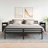vidaXL Noćni ormarići 2 kom s 2 ladice crni 36x36x68 cm | shoptok.hr