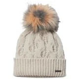 Kape Boundless Days Cable Knit Pom Beanie Bež