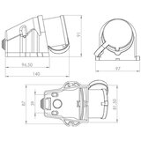  utikač zidni uko-uto bemis IP44 32A 3P+N+E promena pola BC1-3505-2060 | Eponuda.com