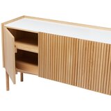 Woodman Nizka komoda v hrastovem dekorju v naravni barvi 177x42 cm Bottrup – | Shoptok.si