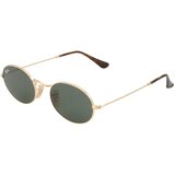 Ray-ban Sončna očala 'OVAL' zlata / zelena | Shoptok.si
