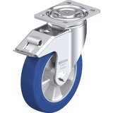 Blickle Vrtljivo kolo iz jeklene pločevine BK-ALBS-FI, kolo s Ø 200 mm, nosilnost 750 kg, mere ploščice 140 x 110 mm | Shoptok.si