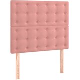 Krevet box spring s madracem LED ružičasti 120x200cm baršunasti | shoptok.hr