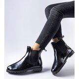 Gemre Black short patent rubber boots Cupone | Eponuda.ba