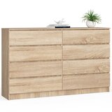 AKORD Komoda, 8 Predalov, Hrast Sonoma, (5000332134) | Shoptok.si