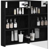  Kupaonski ormar s ogledalom Crni hrast 40 x 10,5 x 60,5 cm | shoptok.hr