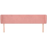  Vzglavje z ušesi roza 183x23x78/88 cm žamet | Shoptok.si