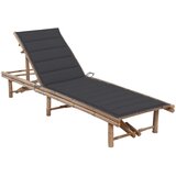 Maison Chic Vrtni Ležalnik - Sončna ležalnik z blazinami bambus, (22042663) | Shoptok.si