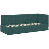  Kutni krevetni okvir s madracem 2 kom. Tamnozelena 80 x 200 cm | shoptok.hr