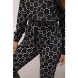 Kesi Women's velour set with print black | shoptok.hr