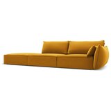 Mazzini Sofas Gorčično rumena žametna sedežna garnitura desni kot 264 cm Vanda – | Shoptok.si