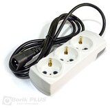 Bpu Produžni kabl 1.8m IEC na 3×šuko BELI | Eponuda.com