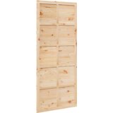 vidaXL Hlevska vrata Rjava 80 x 210 cm Trdna borovina Cene