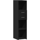 Maison Chic Visoka omara - Komoda - Predalnik črna 30x42,5x124 cm inženirski les, (21718885) Cene