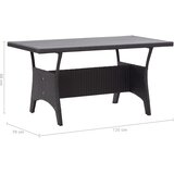  Vrtni stol crni 120 x 70 x 66 cm od poliratana | Eponuda.ba