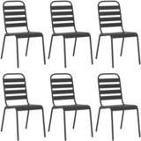  7-dijelni vrtni blagovaonski set antracit čelični | shoptok.hr