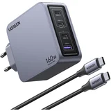 Nexode Pro 160W GaN punjač 4-port (3x USB-C + 1x USB-A) - sivi