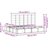  Krevetna konstrukcija s pohranom Smeđa 180 x 200 cm boja drva | shoptok.hr