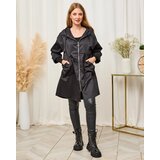 Resti Black women's coat jacket with hood- Clothing | Shoptok.si