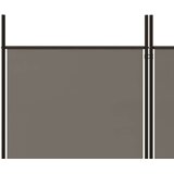Sobna pregrada s 4 panela antracit 200 x 220 cm od tkanine | shoptok.hr