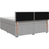  Boxspring krevet s madracem Svjetlosiva 200 x 200 cm Tkanina | shoptok.hr