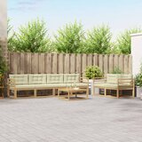 Set vanjskih sofa 6 kom. Bijela i krem | shoptok.hr