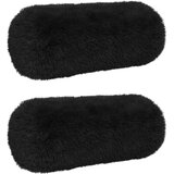  Presvlaka za jastuk 2 pcs HEERLEN Crna Ø 15 x 40 cm PV flis | shoptok.hr