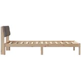  Okvir kreveta Smeđa i taupe 100 x 200 cm Masivna borovina | shoptok.hr