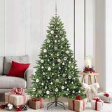 vidaXL Umestno božično drevo med 300 LED Zelena 180 cm PE in PVC | Shoptok.si
