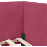  Kutni okvir kreveta Vinska crvena 80 cm x 200 cm Baršun | shoptok.hr