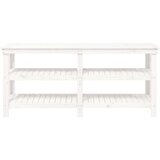 vidaXL Delovna miza bela 181x50x80 cm trdna borovina | Shoptok.si