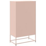  Komoda ružičasta 68,5 x 38,5 x 123,5 cm čelična | shoptok.hr