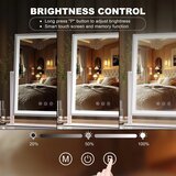 HASIPU LED kozmetično ogledalo z 10x povečavo | Shoptok.si