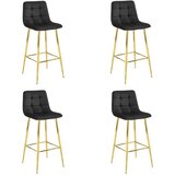  ARCETO stolac - crni baršun / ZLATNE noge x 4 | shoptok.hr