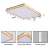 Brilagi LED prigušiva svetiljka MOLINA SQUARE LED/128W/230V hrast 90x60 cm + daljinski upravljač | Eponuda.com