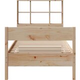 vidaXL Krevet s regalom za knjige bez madraca 90x200 cm od borovine | shoptok.hr