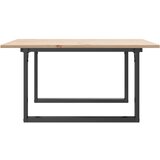  Stolić za kavu O-oblika 90x90x45 cm borovina i čelik | shoptok.hr