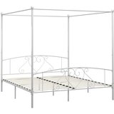  Okvir za krevet s nadstrešnicom bijeli metalni 180 x 200 cm | shoptok.hr